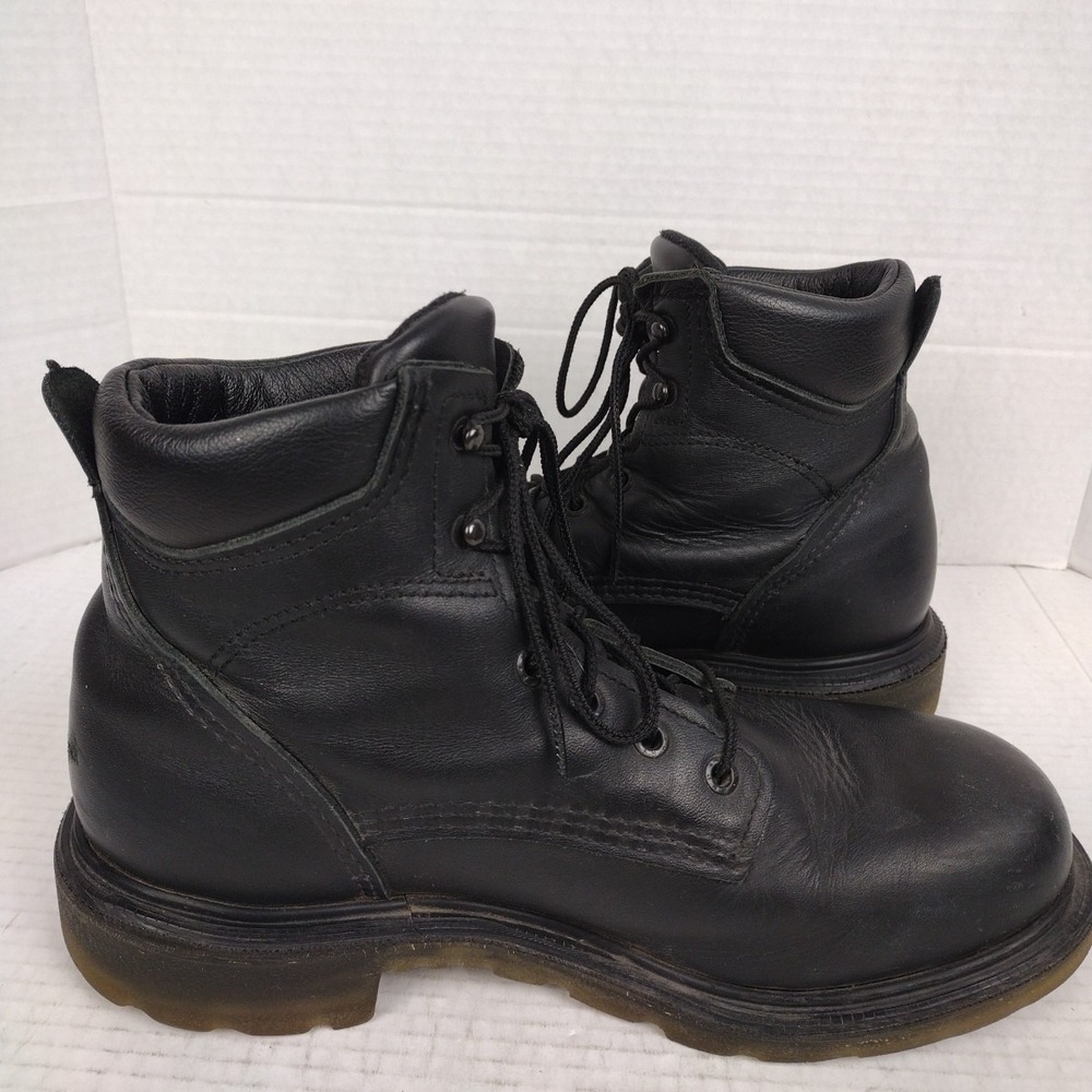 Red Wing Work Boots Mens 8.5D Black Leather ASTM F2892-18 EH USA Made Soft Toe - Picture 11 of 15